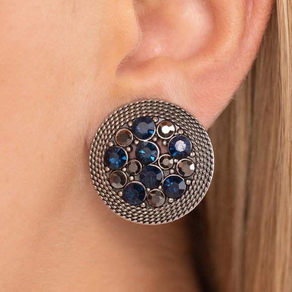 paparazzi Jewelry - Stellar Status - Blue Earrings